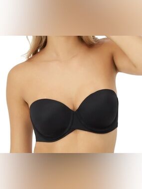 Maidenform Black Strapless Underwire Bra - Smooth Support